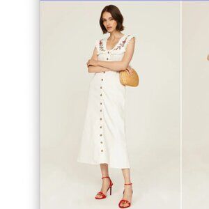 Rixo Nova Embroidered Dress